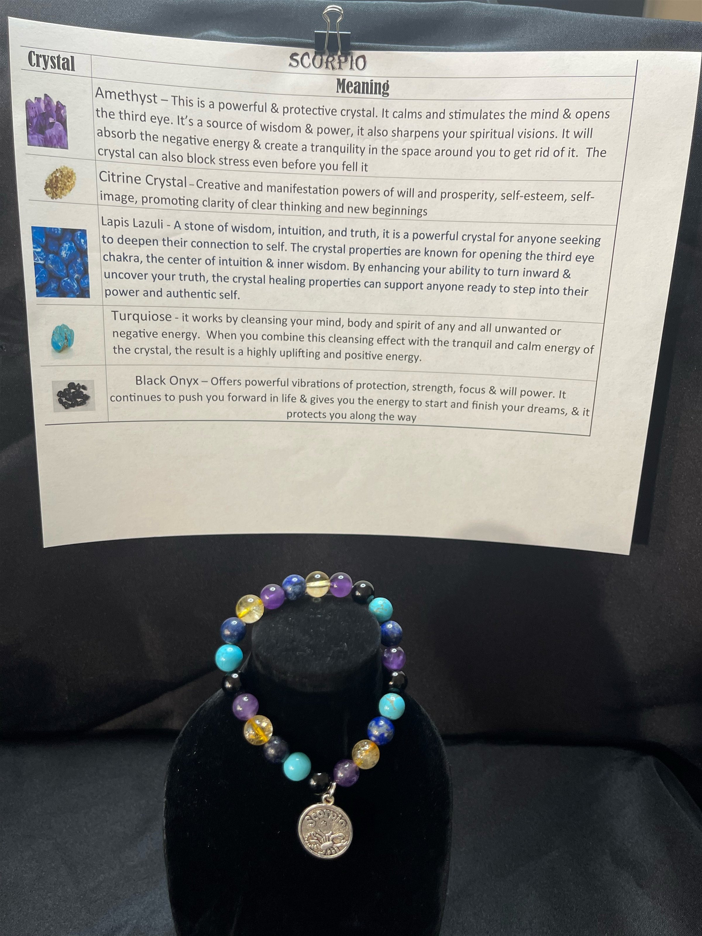 Aquarius Bracelet With Crystal Beads